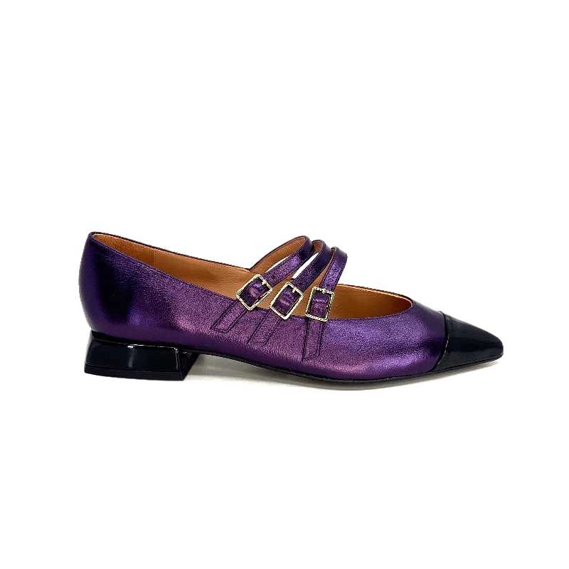 Dansi 5702 Cuir Métallique Violet 5702 - METAL KID PURPUTA - - CHA Automne Hiver 2023-2024