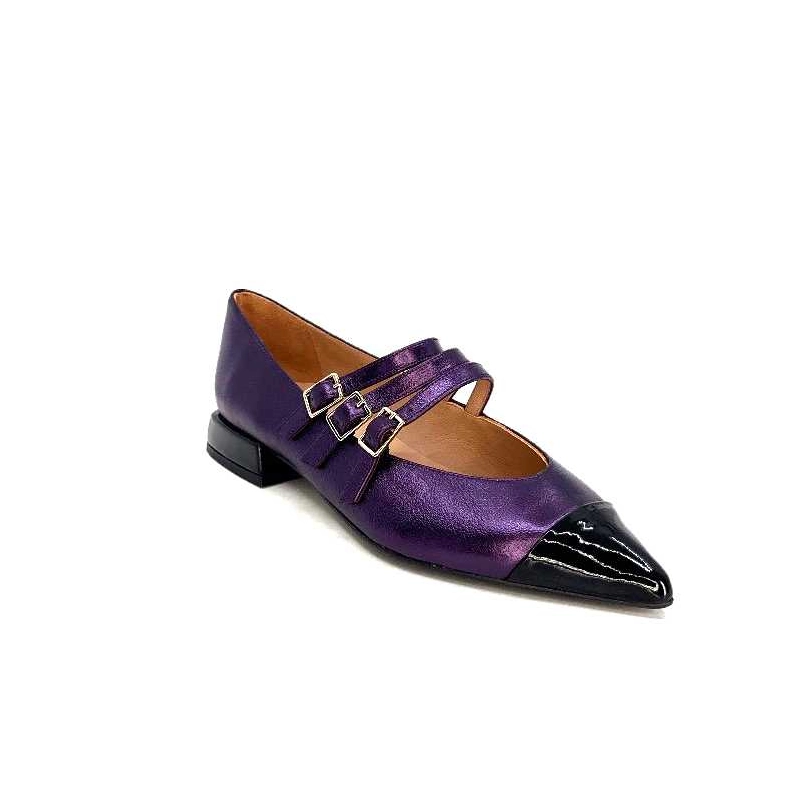 Dansi 5702 Cuir Métallique Violet 5702 - METAL KID PURPUTA - - CHA Automne Hiver 2023-2024