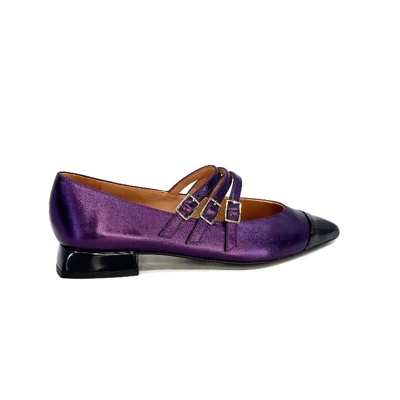 Dansi 5702 Cuir Métallique Violet 5702 - METAL KID PURPUTA - - CHA Automne Hiver 2023-2024