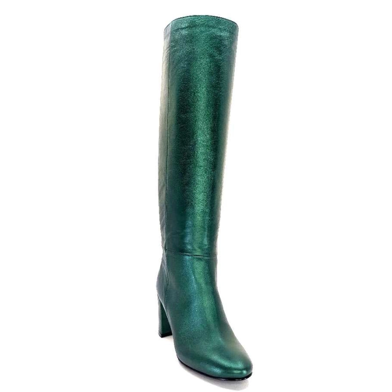 L'Arianna St1689 Cuir Métal Vert ST1689 - LAMIN - NIOOBE Automne Hiver 2023-2024