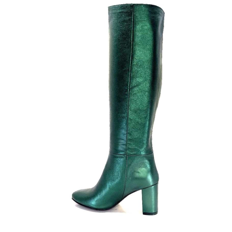 L'Arianna St1689 Cuir Métal Vert ST1689 - LAMIN - NIOOBE Automne Hiver 2023-2024