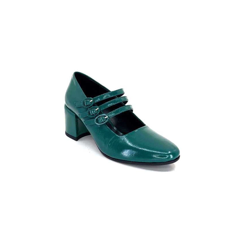 Halmanera Bart 03 Cuir Vernis Vert Selva BART 03 - GLAZE - SELVA Automne Hiver 2023-2024