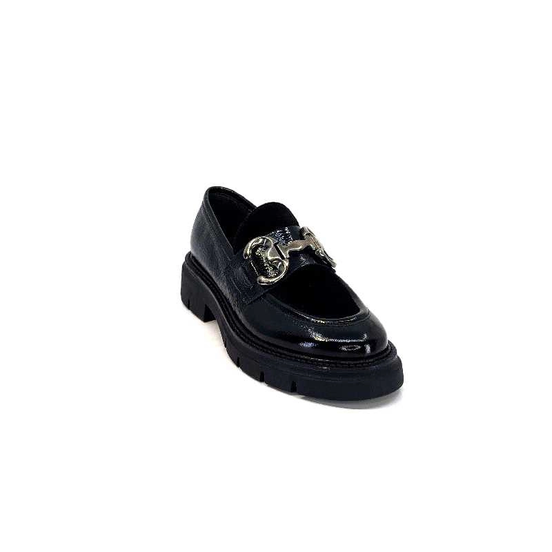 Ivoire 52195 Cuir Noir Daim Noir 52195 - NAPLACK NERO + QUEBEC N Automne Hiver 2023-2024