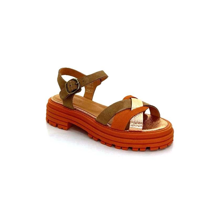 Minka Grafitti Daim Orange Marron GRAFITTI - COMBI 1 Printemps Eté 2024