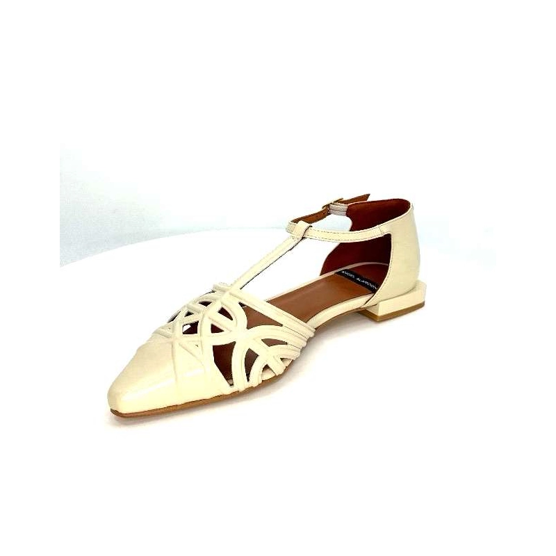 Angel Alarcon 24001F Cuir Vernis Off White 24001F 530B - SOL OFF WHITE Printemps Eté 2024