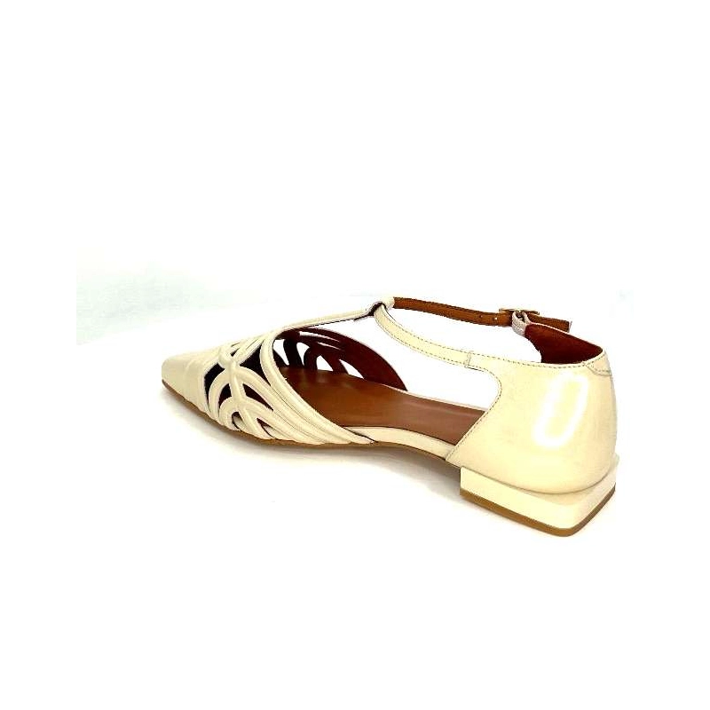 Angel Alarcon 24001F Cuir Vernis Off White 24001F 530B - SOL OFF WHITE Printemps Eté 2024