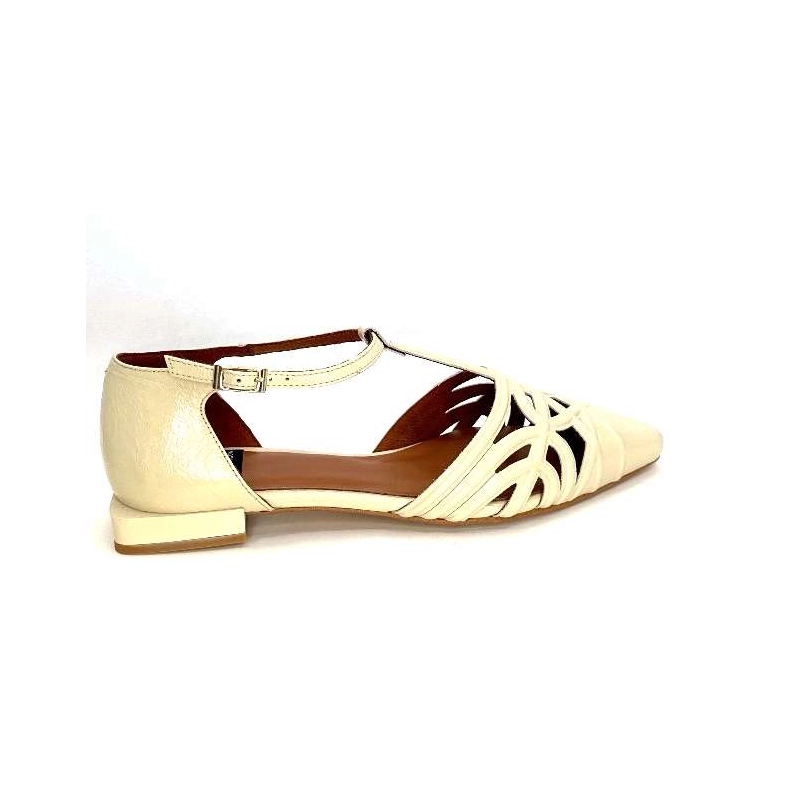 Angel Alarcon 24001F Cuir Vernis Off White 24001F 530B - SOL OFF WHITE Printemps Eté 2024