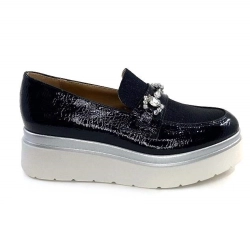 Ivoire Platform Loafers 2C5154 Blue Patent