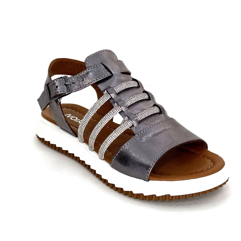 Ivoire P673 64 Cuir Gris Métallique P673 64 - 15 Printemps Eté 2024