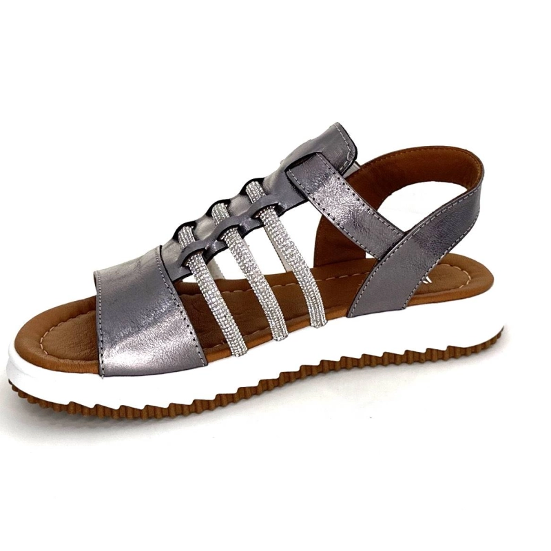 Ivoire P673 64 Cuir Gris Métallique P673 64 - 15 Printemps Eté 2024