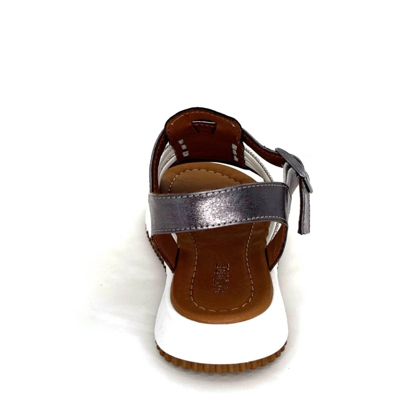 Ivoire P673 64 Cuir Gris Métallique P673 64 - 15 Printemps Eté 2024