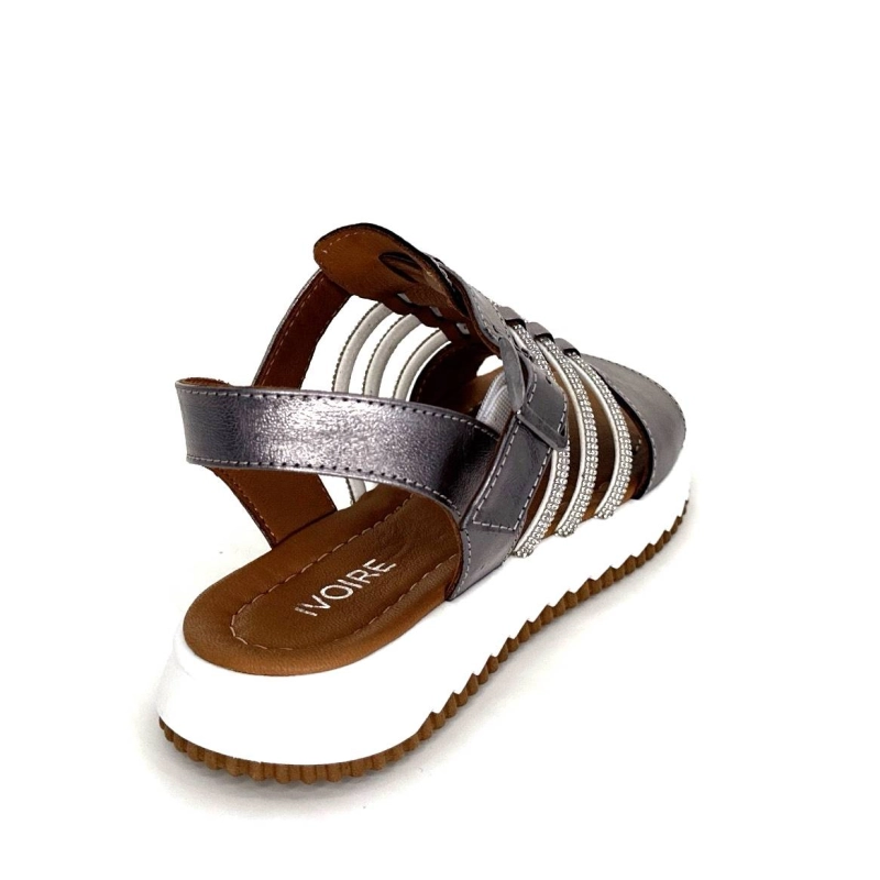 Ivoire P673 64 Cuir Gris Métallique P673 64 - 15 Printemps Eté 2024