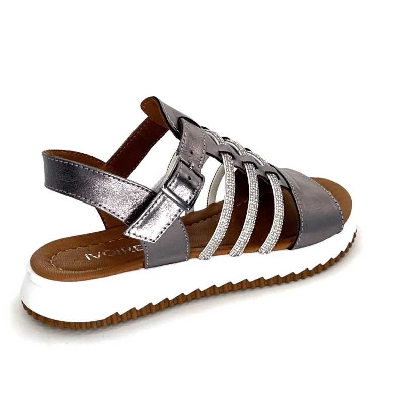 Ivoire P673 64 Cuir Gris Métallique P673 64 - 15 Printemps Eté 2024