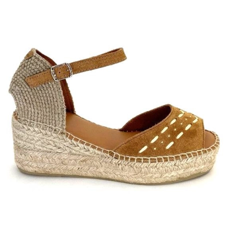 Toni Pons Ingrid Daim Raffia Marron INGRID - CUIRO Printemps Eté 2024