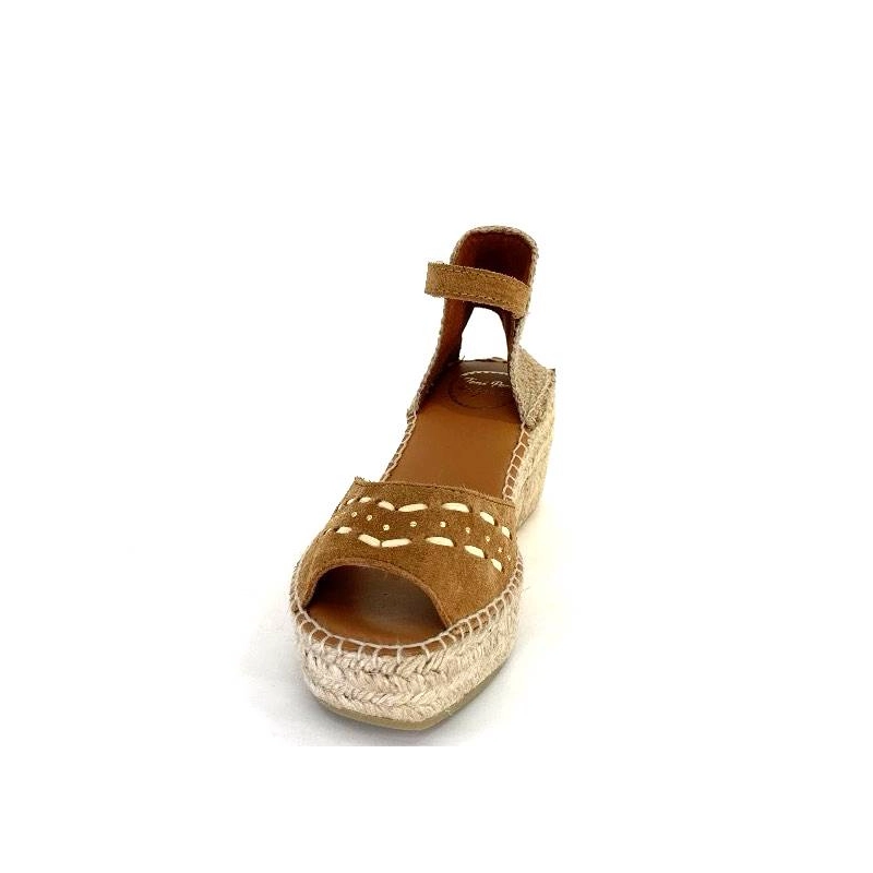 Toni Pons Ingrid Daim Raffia Marron INGRID - CUIRO Printemps Eté 2024