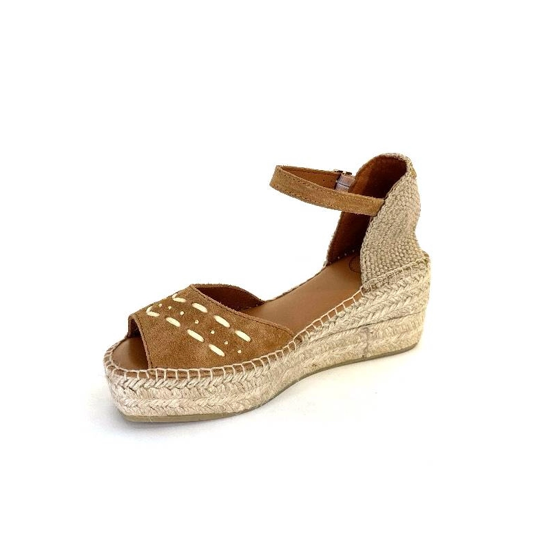 Toni Pons Ingrid Daim Raffia Marron INGRID - CUIRO Printemps Eté 2024