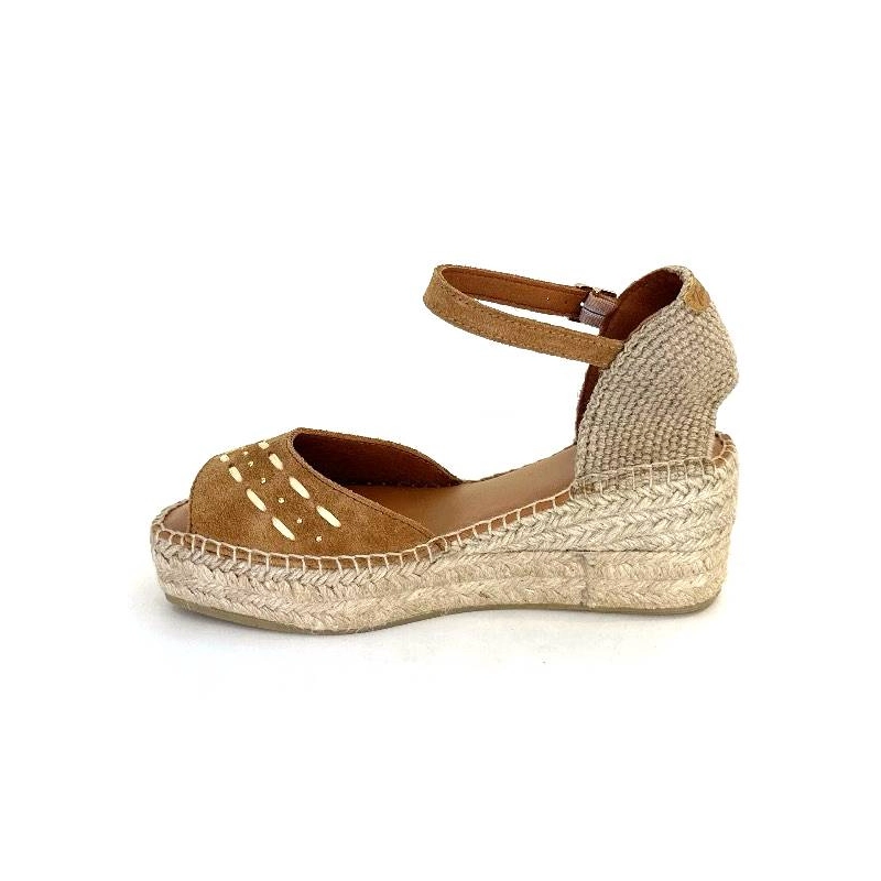 Toni Pons Ingrid Daim Raffia Marron INGRID - CUIRO Printemps Eté 2024