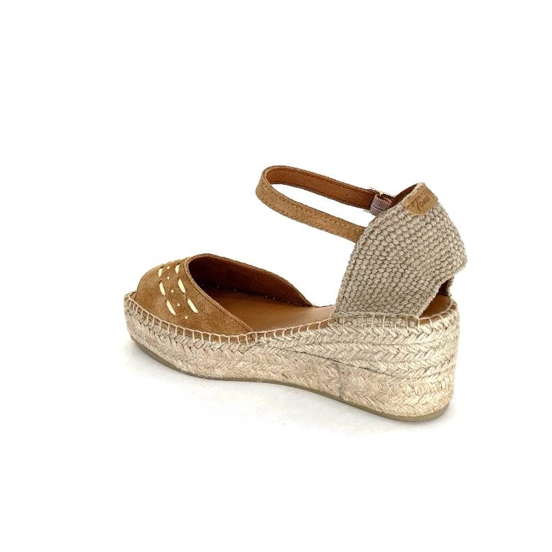 Toni Pons Ingrid Daim Raffia Marron INGRID - CUIRO Printemps Eté 2024