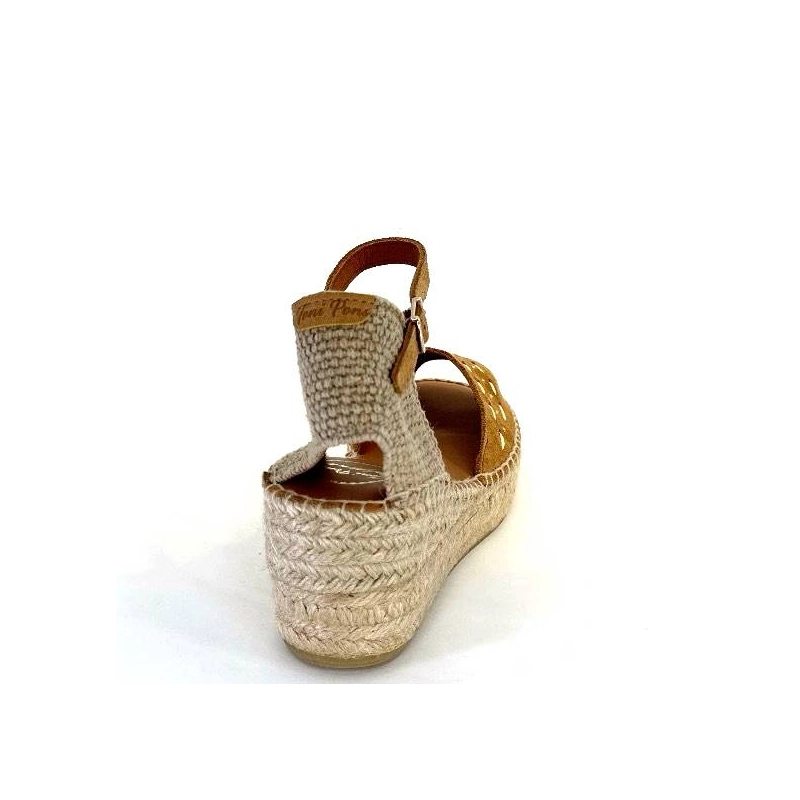 Toni Pons Ingrid Daim Raffia Marron INGRID - CUIRO Printemps Eté 2024