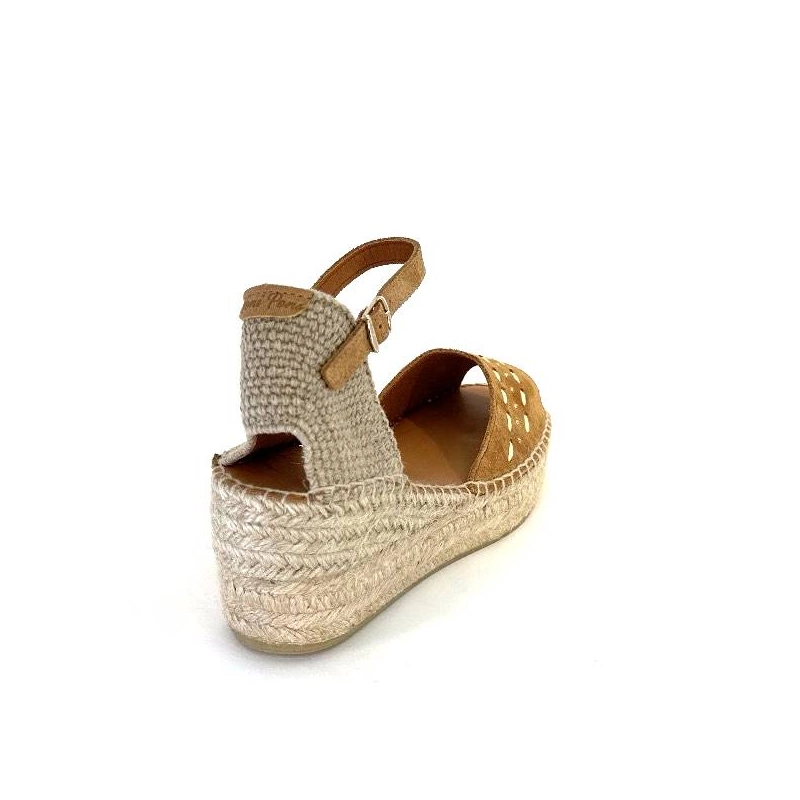 Toni Pons Ingrid Daim Raffia Marron INGRID - CUIRO Printemps Eté 2024