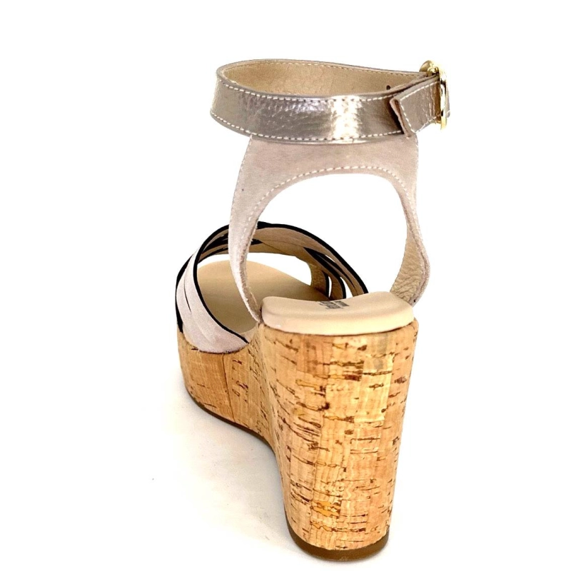 NeroGiardini 410610 D677 Cuir Métal Daim Gris 410610 D677 - DAIM - MARTE NUT Printemps Eté 2024