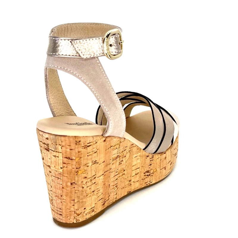 NeroGiardini 410610 D677 Cuir Métal Daim Gris 410610 D677 - DAIM - MARTE NUT Printemps Eté 2024