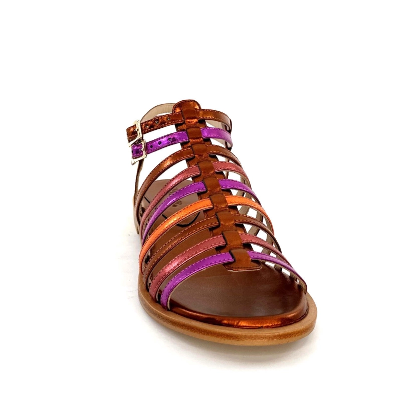 Ivoire E10433 Neopolis Cuir Métal Orange Fuchsia E10433 NEOPOLIS - LAMINATO - 212 Printemps Eté 2024