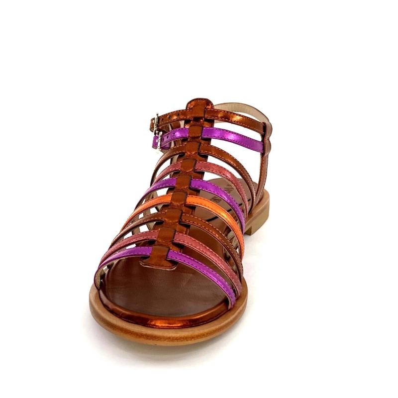 Ivoire E10433 Neopolis Cuir Métal Orange Fuchsia E10433 NEOPOLIS - LAMINATO - 212 Printemps Eté 2024