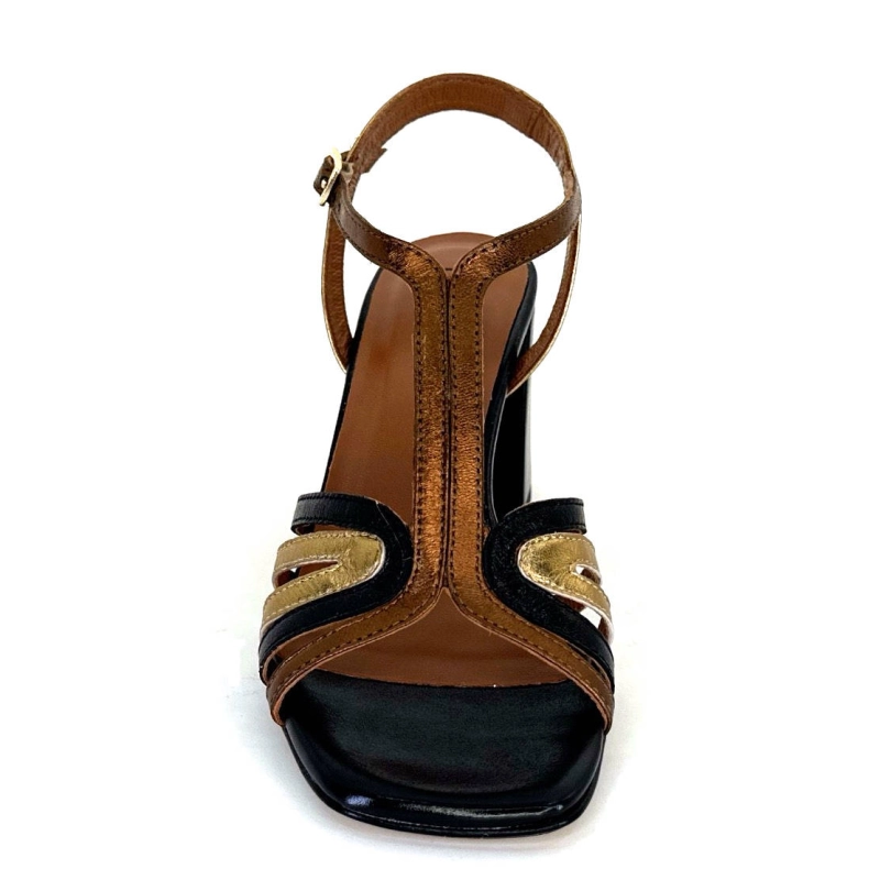 Ivoire K252 Mare 2 Cuir Noir Bronze K252 MARE2 - NAPPA LAM FIENO 66/ Printemps Eté 2024