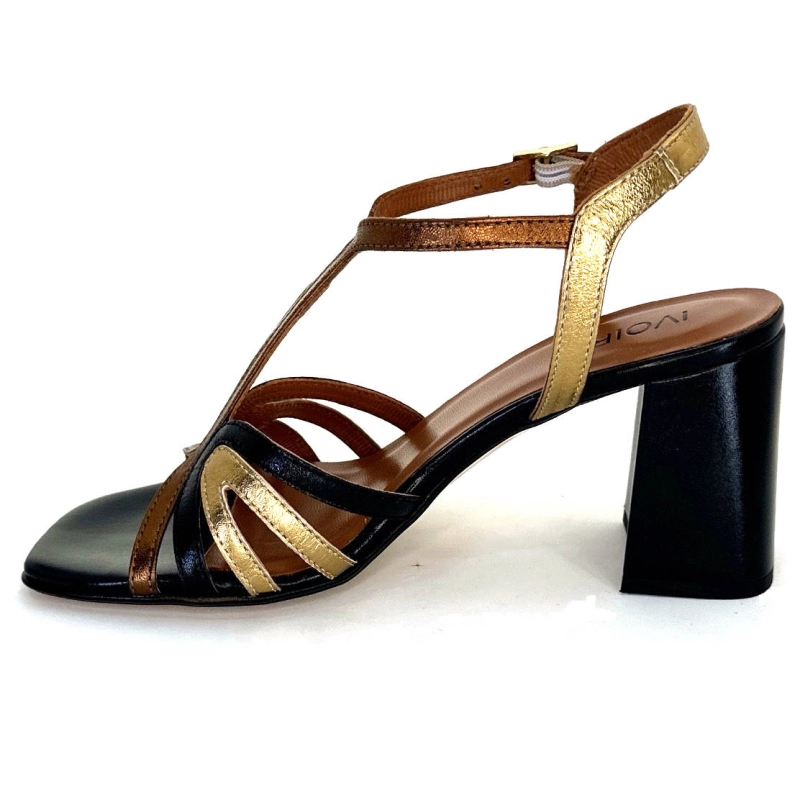 Ivoire K252 Mare 2 Cuir Noir Bronze K252 MARE2 - NAPPA LAM FIENO 66/ Printemps Eté 2024