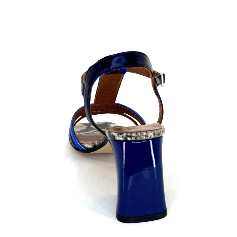 Ivoire K251 Vally Cuir Bleu Métallique K251 VALLY - NAPPA LAMINATO - OC Printemps Eté 2024