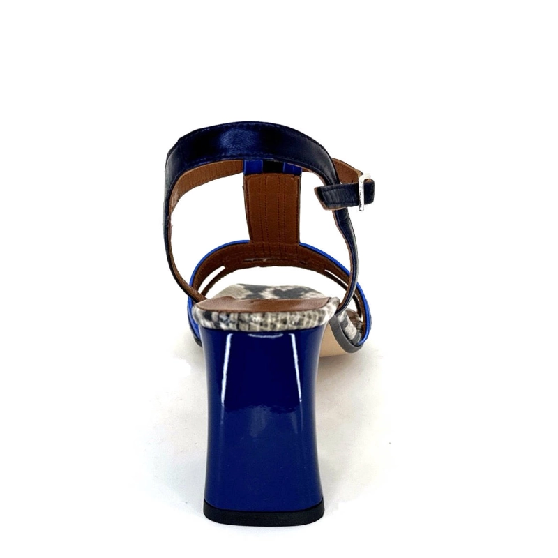 Ivoire K251 Vally Cuir Bleu Métallique K251 VALLY - NAPPA LAMINATO - OC Printemps Eté 2024