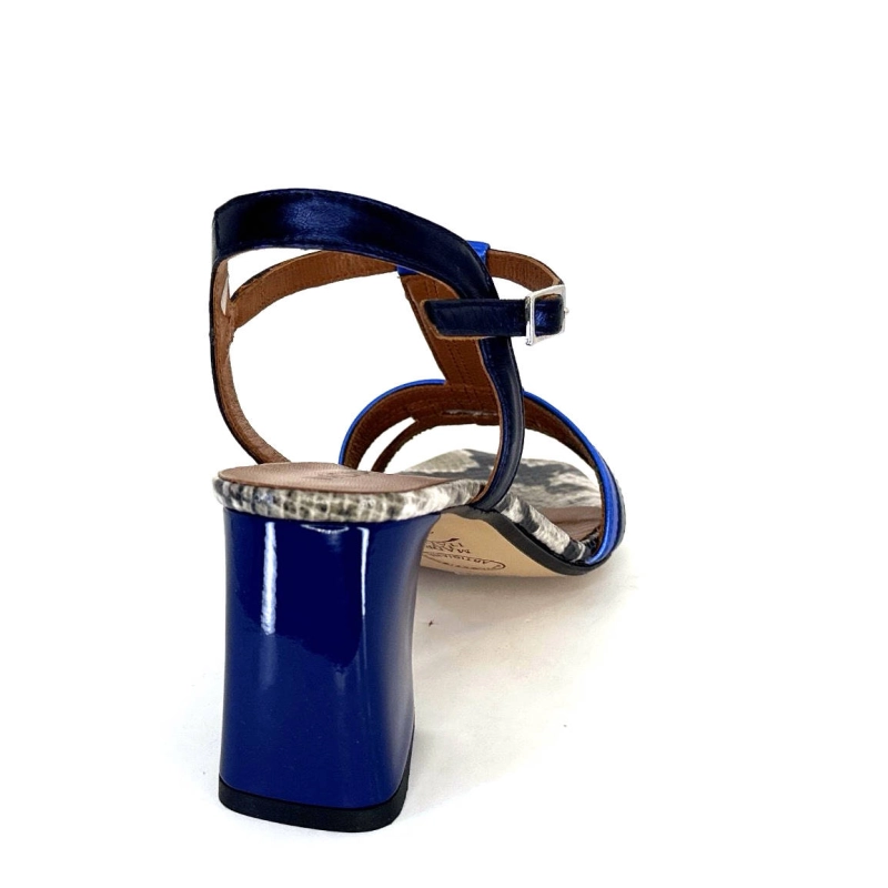 Ivoire K251 Vally Cuir Bleu Métallique K251 VALLY - NAPPA LAMINATO - OC Printemps Eté 2024