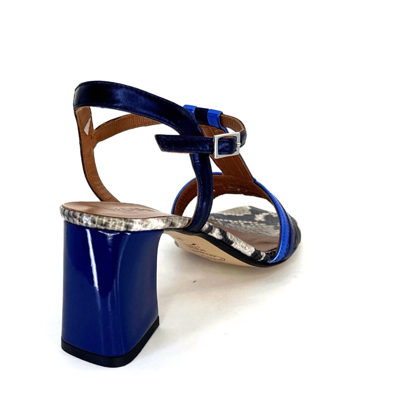 Ivoire K251 Vally Cuir Bleu Métallique K251 VALLY - NAPPA LAMINATO - OC Printemps Eté 2024