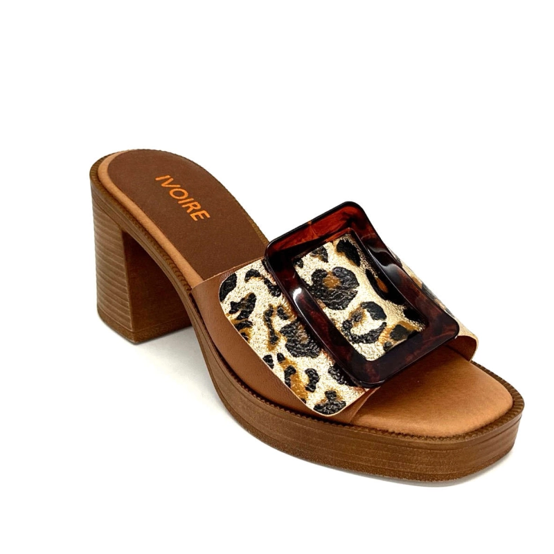 Ivoire 65383 Marron Or 65383 - BURNISH CARACAS - GARBO Printemps Eté 2024