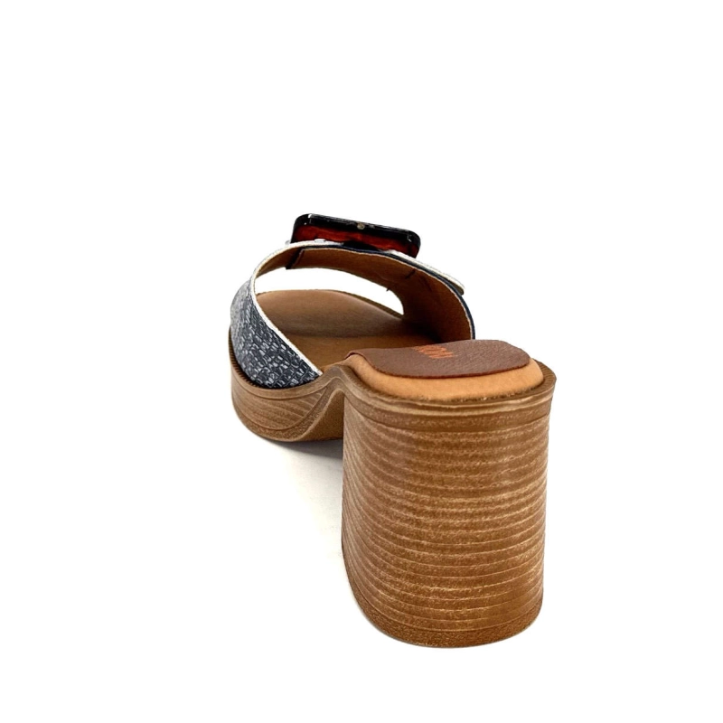 Ivoire 65383 Bleu Marine & Gris 65383 - BURNISH MONICA - SHANGHA Printemps Eté 2024