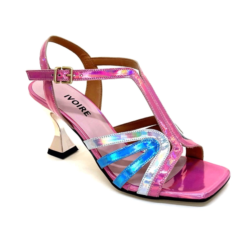 Ivoire 706 Cuir Métallique Irisé Rose Argent Bleu 706 - IRIDE - ROSA - ARGENTO - C Printemps Eté 2024