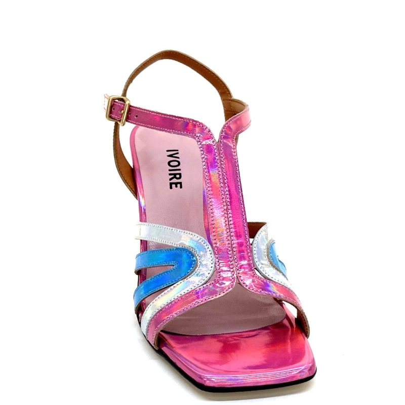 Ivoire 706 Cuir Métallique Irisé Rose Argent Bleu 706 - IRIDE - ROSA - ARGENTO - C Printemps Eté 2024