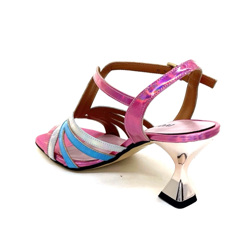 Ivoire 706 Cuir Métallique Irisé Rose Argent Bleu 706 - IRIDE - ROSA - ARGENTO - C Printemps Eté 2024