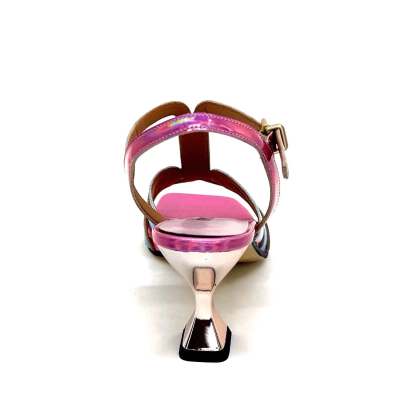 Ivoire 706 Cuir Métallique Irisé Rose Argent Bleu 706 - IRIDE - ROSA - ARGENTO - C Printemps Eté 2024