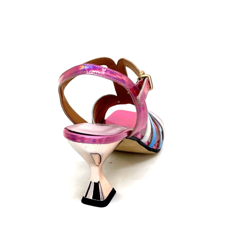 Ivoire 706 Cuir Métallique Irisé Rose Argent Bleu 706 - IRIDE - ROSA - ARGENTO - C Printemps Eté 2024