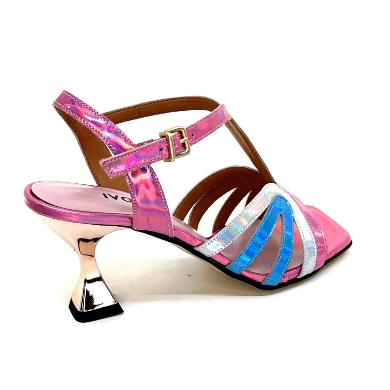 Ivoire 706 Cuir Métallique Irisé Rose Argent Bleu 706 - IRIDE - ROSA - ARGENTO - C Printemps Eté 2024