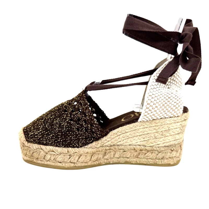 Gaimo Alpargata Textile Marron Or ALPARGATA - 593 MOKA Printemps Eté 2024
