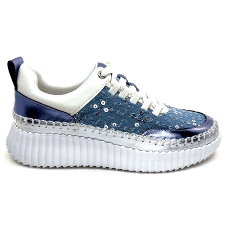 Ivoire 2300962 Textile Bleu 2300962 - 1661 - IT BLUE METALLI Printemps Eté 2025