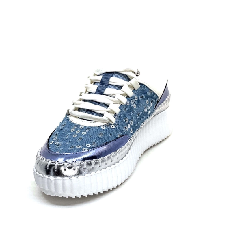 Ivoire 2300962 Textile Bleu 2300962 - 1661 - IT BLUE METALLI Printemps Eté 2025