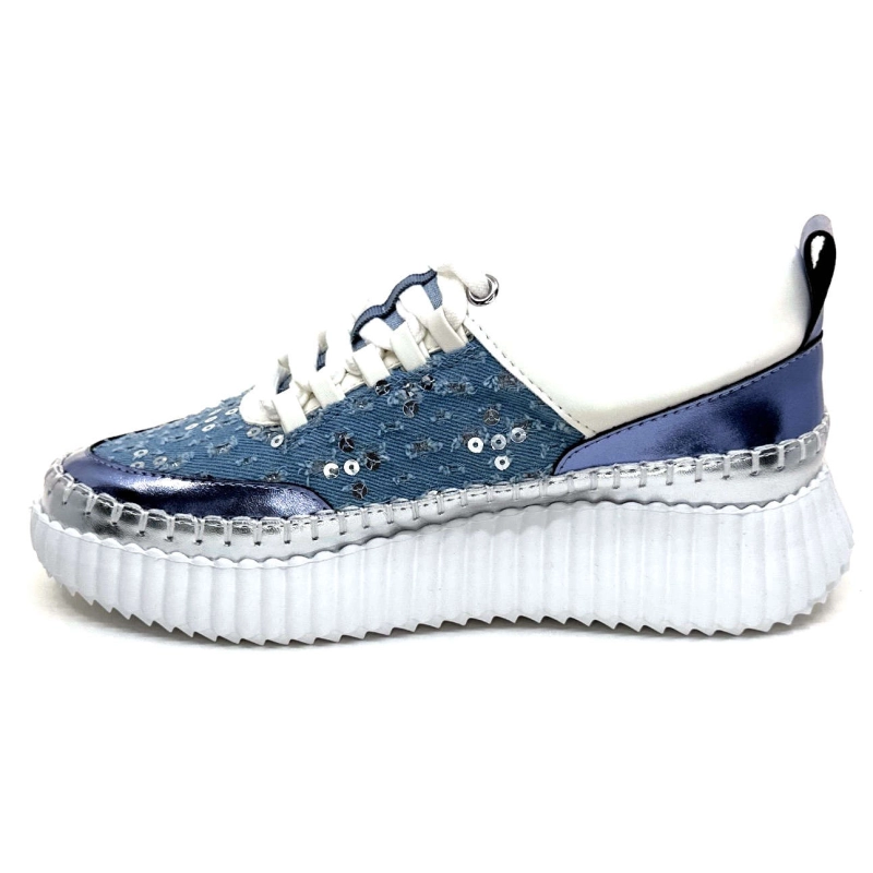 Ivoire 2300962 Textile Bleu 2300962 - 1661 - IT BLUE METALLI Printemps Eté 2025