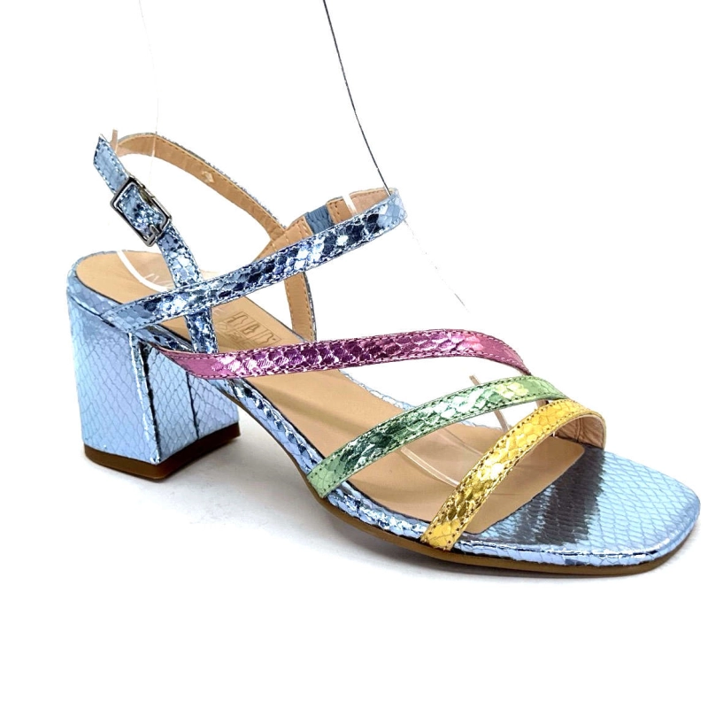 Ivoire A47146 Cuir Métal Bleu Ciel Jaune Vert Rose A47146 - BUNDLE CIELO + BUNDLE P Printemps Eté 2024