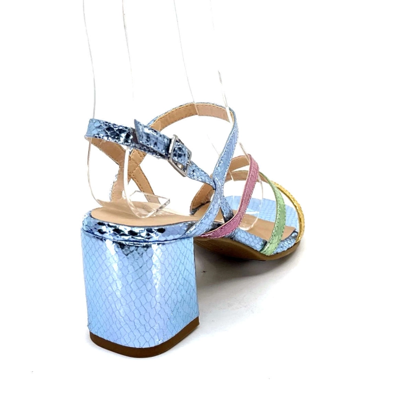 Ivoire A47146 Cuir Métal Bleu Ciel Jaune Vert Rose A47146 - BUNDLE CIELO + BUNDLE P Printemps Eté 2024