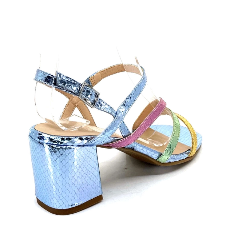 Ivoire A47146 Cuir Métal Bleu Ciel Jaune Vert Rose A47146 - BUNDLE CIELO + BUNDLE P Printemps Eté 2024