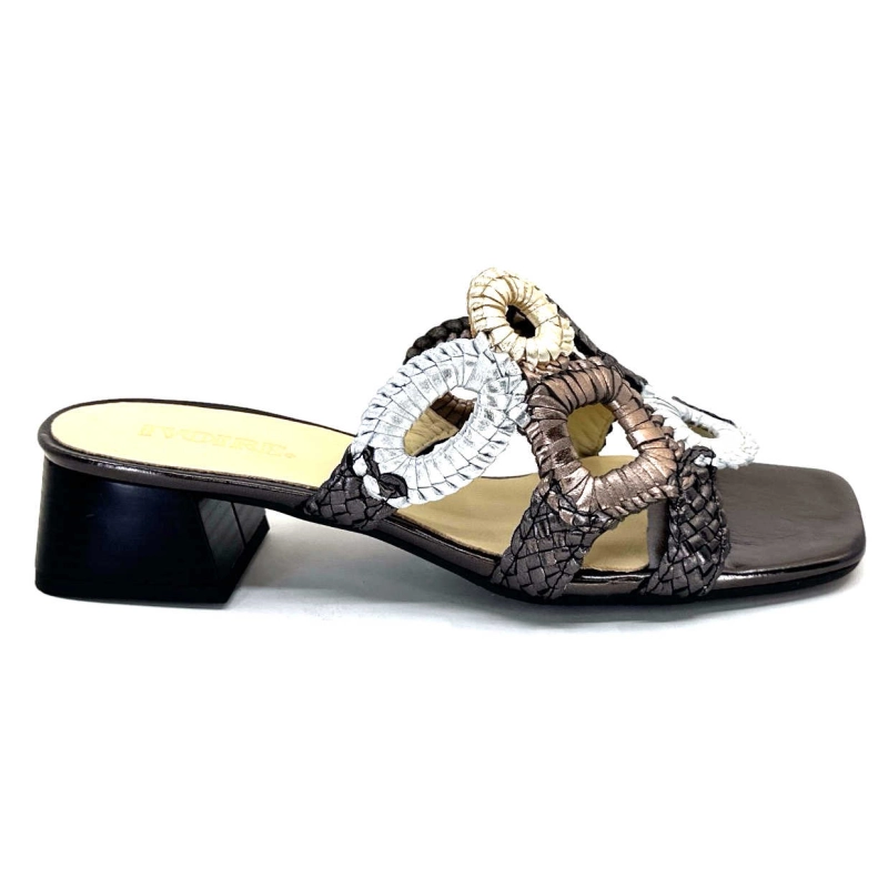 Ivoire 21036 Cuir Anthracite 21036 - TRENZADO FOIL - MULTI AN Printemps Eté 2024